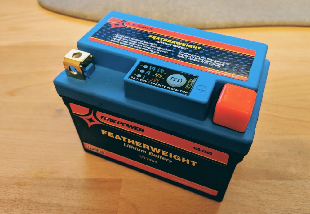 new WPS Featherweight lithium battery